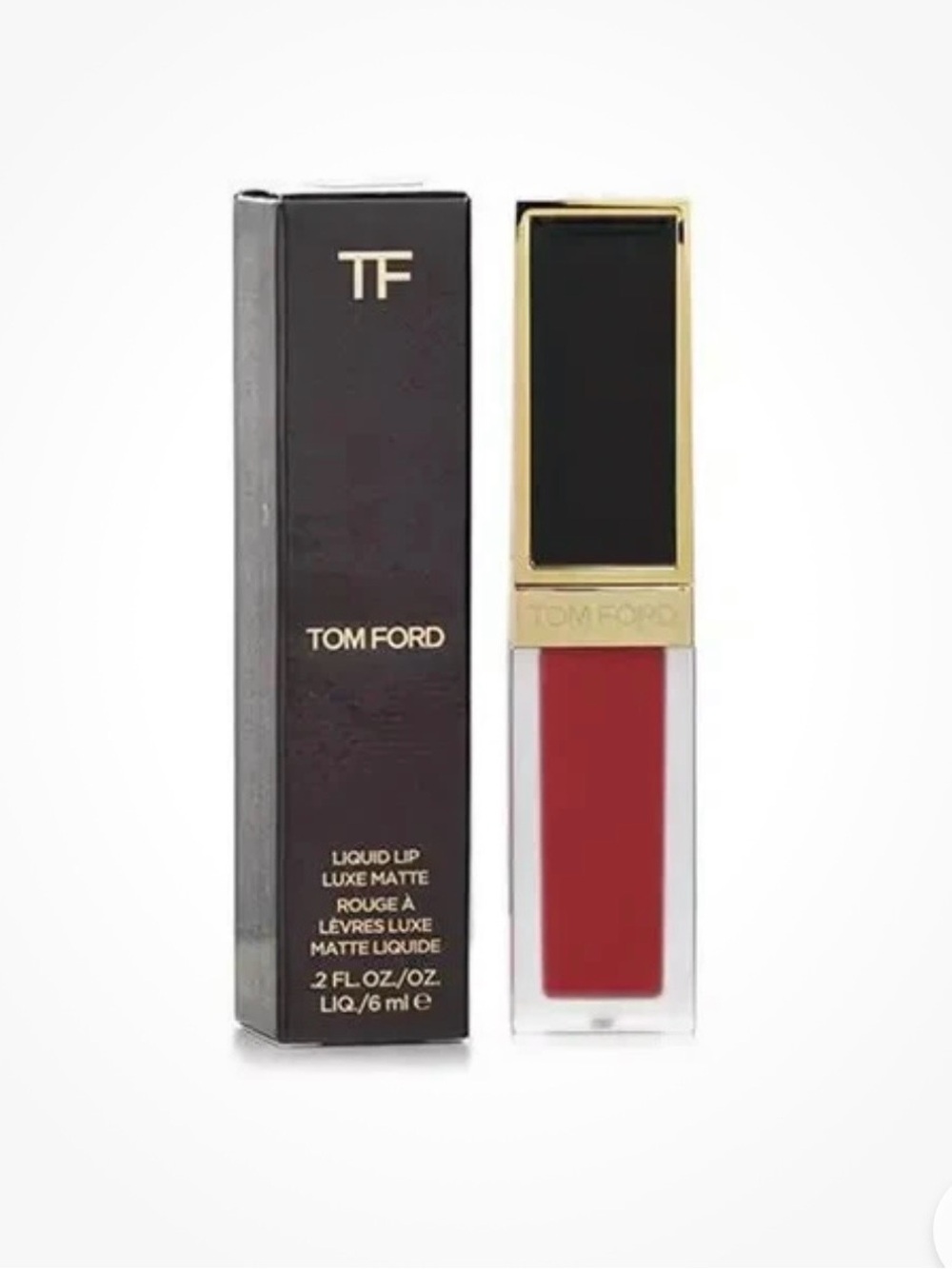 Tom Ford Liquid Lip Luxe Matte SCARLET ROUGE 16 0.2 Oz 6 mL Full Size New in box